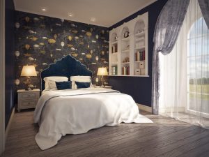 3D interjero vizualizacijos- klasikinis vaiko kambarys-1