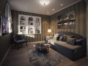 3D visualizations- render of a Classic children room-2