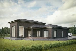 3D visualizations- render of Classic house