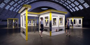 3D Vizualizacija- langų ir durų stendai