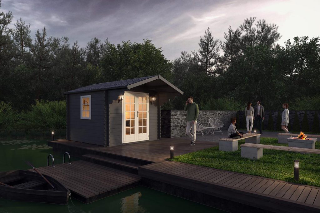 Exterior of garden cabin