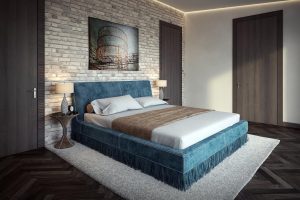 3D Visualization of a Modern bedroom-3