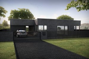 3D visualizations- render of a Modern house-2
