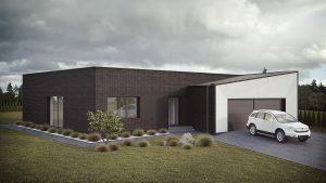 3D visualizations- render of a Modern house-3