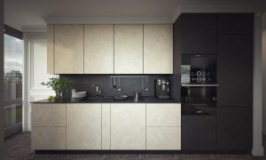 3D Visualization of a Modern kitchen-1