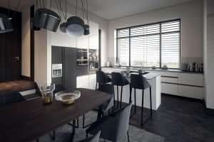 3D vizualizacijos-modernios virtuvės renderis-3