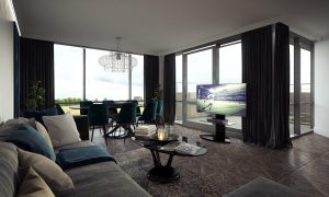 3D Visualization-Modern living room-1