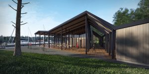 3D vizualizacijos-Jachtų klubo naujo pastato 3D renderis-2