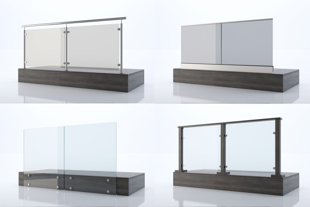 Product visualization of scandinavian style railings