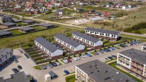 Naujų kotedžų projekto vizualizacija skirta pardavimams