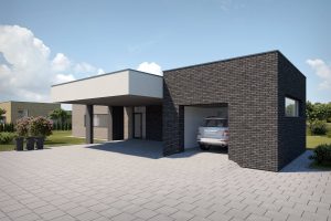 Modernaus namo 3d vizualizacija