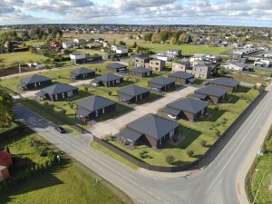 Eksterjero vizualizacija istatyta i drono fotografija