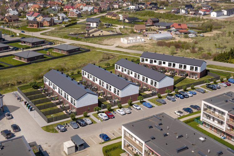 Naujų kotedžų projekto vizualizacija skirta pardavimams